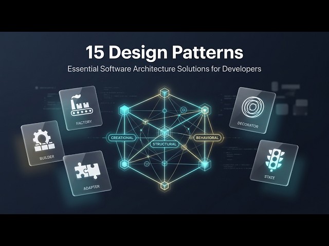 15 Design Patterns Every Developer Should Know — Explained Like You're 10