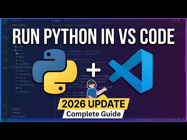 How to Run Python Program in Visual Studio Code on Windows 11 [ 2026 Update ] Setup Python in VSCode