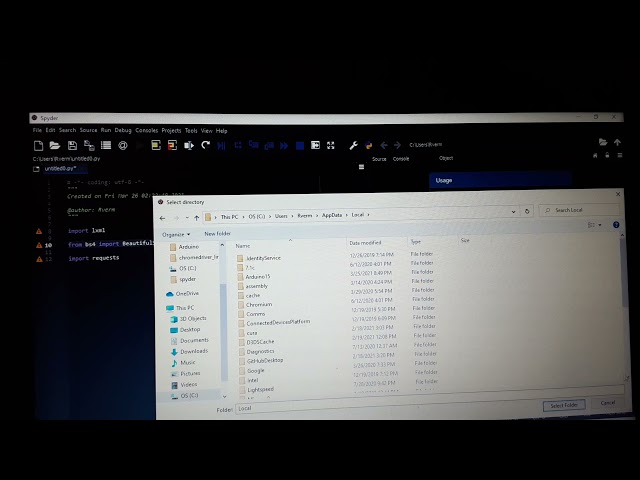 install libraries in spyder