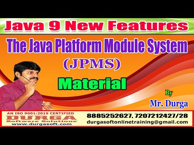 Download Java 9 New Features: The Java Platform Module System (JPMS) Material