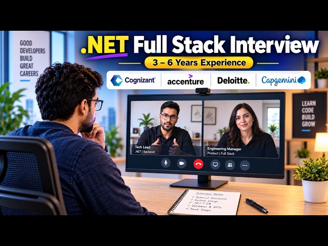 Real .NET Full Stack Interview | C#, ASP.NET Core, React | 3–6 Years Experience