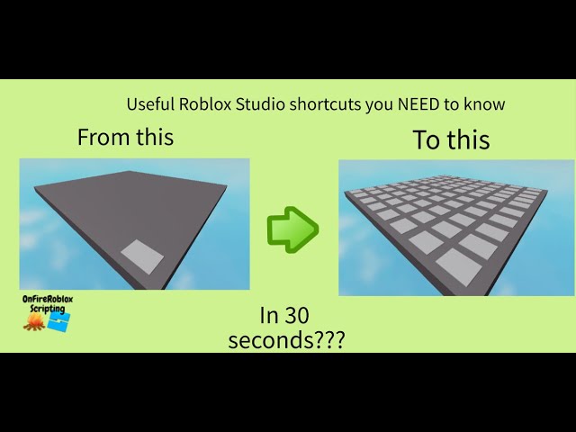 Roblox Studio Shortcuts you NEED to know (will make life a lot easier)