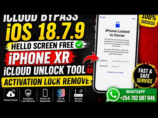iPhone XR iCloud Activation Lock Help | iOS 18 Support 🔴📱