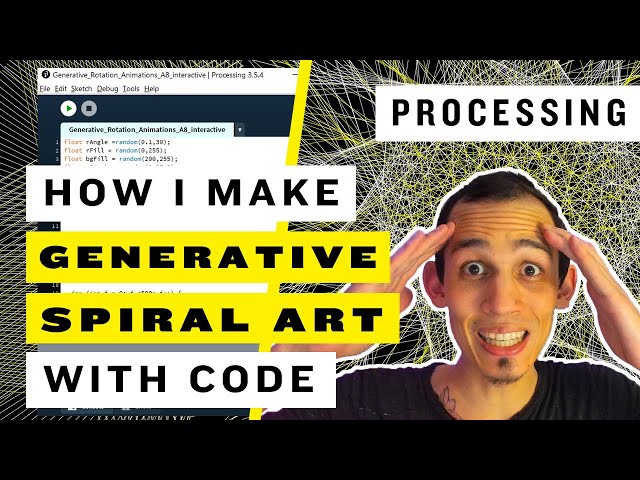 Creative Coding Art Tutorial | How To Code Spiral Generative Art in Processing