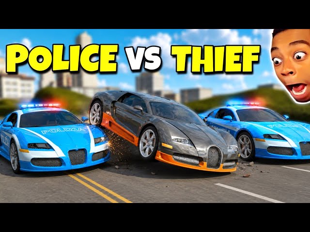 Bugatti Police VS Bugatti Thief 😱| Extreme Car Driving Racing 3D 🚨|