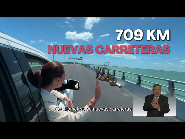 2º Informe de Gobierno: construcción y modernización de carreteras, caminos y puentes