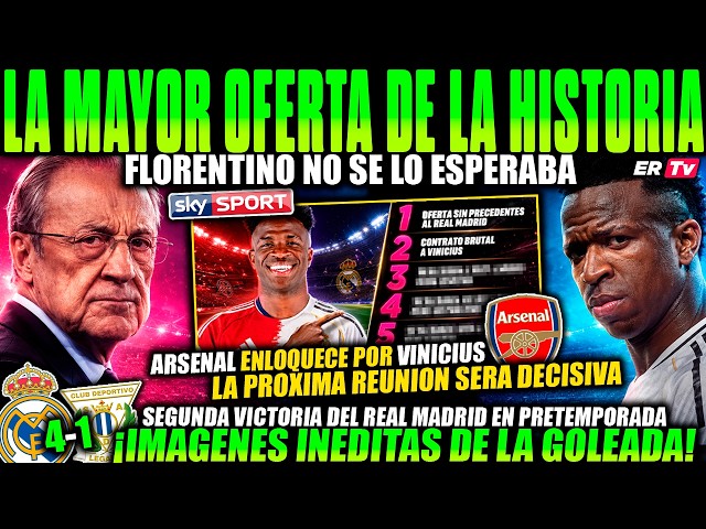 💥 REAL MADRID EARTHQUAKE: HISTORIC ARSENAL BID for VINICIUS FLORENTINO FORCED TO REACT!