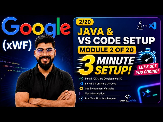 🚀 Module 2 | Java & VS Code Setup in Just 3 Minutes ⚡