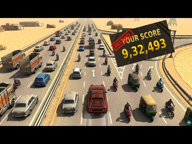 Traffic Racer - 9,32,493 Score World Record Without Using Brake | Ferrari F355 | Official Gameplay