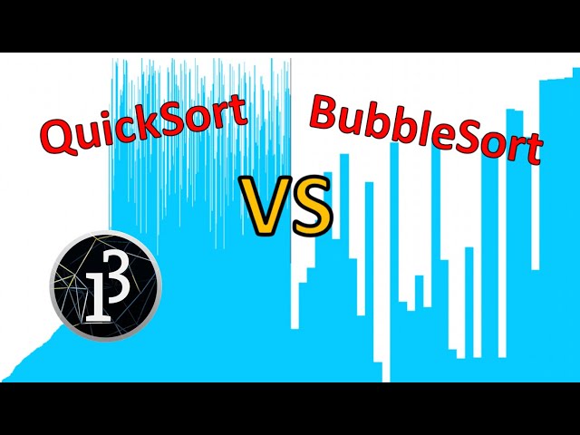 QuickSort Algorithm Visualisation (with Quicksort VS BubbleSort Race)