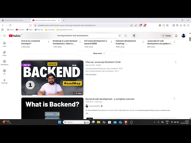 Learning Web Dev From Chai aur Code | Day - 1 | Backend
