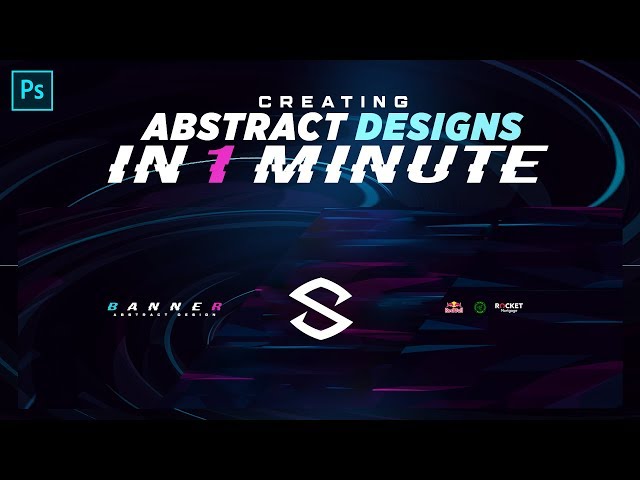 PS Tutorial: Creating 1 Minute Banner Styles: Abstract Wave/Glitch