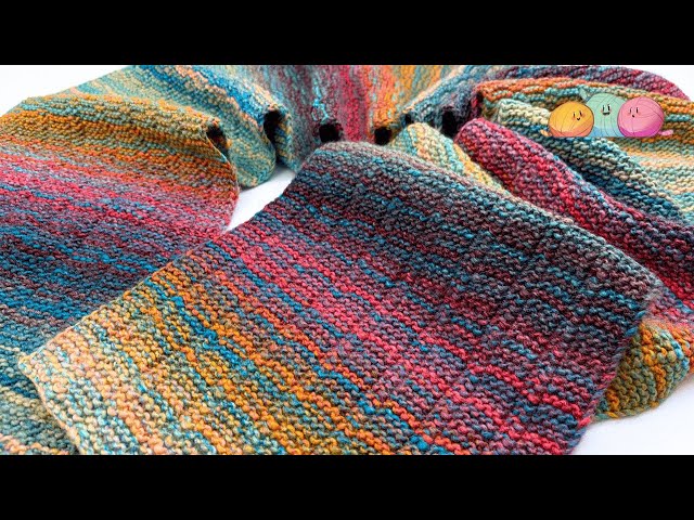 How to Knit the "Winter Walk" Scarf - Easy ONE ROW Repeat!