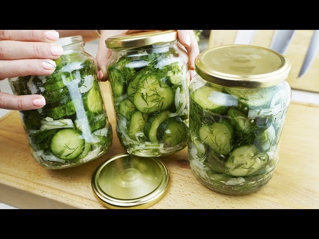 I have never eaten cucumbers so delicious! Cucumber salad so fresh for the winter # 198