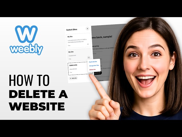 How To Delete A Website In Weebly