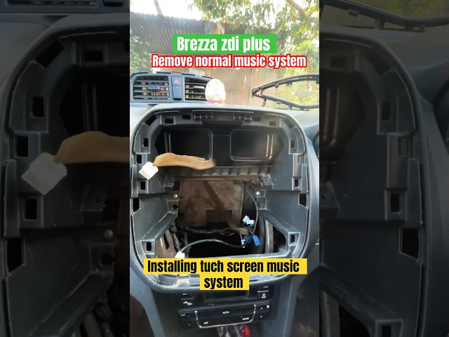 Brezza zdi plus music system upgrade installed tuch screen music original Maruti #brezzamusic system