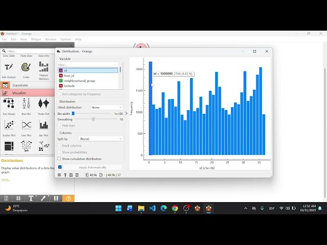 Como usar la herramienta  Orange Data Mining