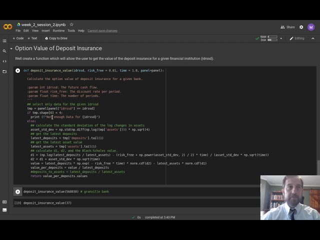 Python in Finance: Session 9, Exercise Solution (Real Options Valuation)