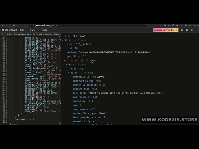 Reddit Scraper API | Download Reddit User History Using API | Kodexis.store