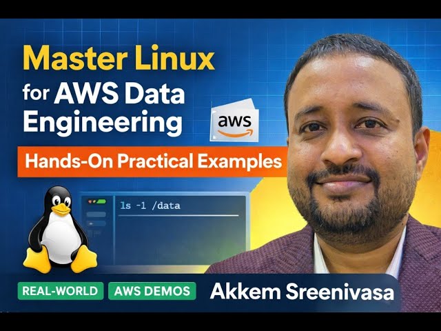 Master Linux for AWS Data Engineering – Hands On Practical Examples, aws, amazon webservices, aws da