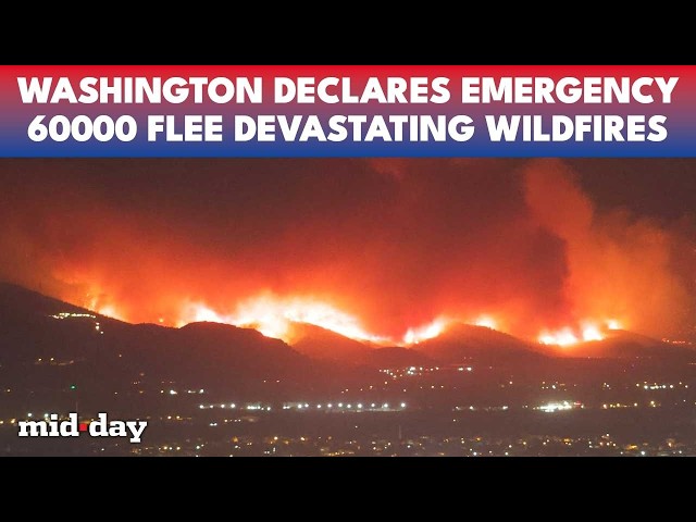 Washington Wildfires CHILLING Footage: 600 Buildings Destroyed, 60000 Evacuated As Spokane Burns