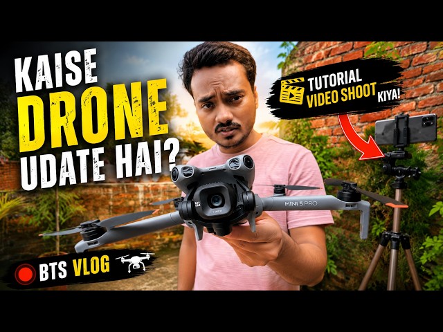 Aaj Drone Tutorial Shoot Kiya 🚁😍 | DJI Mini 5 Pro tutorial shoot aur Daily Vlog