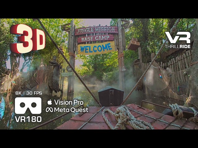 INCREDIBLE! 3D Jungle Mission Bellewaerde in 8K 3D VR180 - Camera Test CALF Visinse #applevisionpro