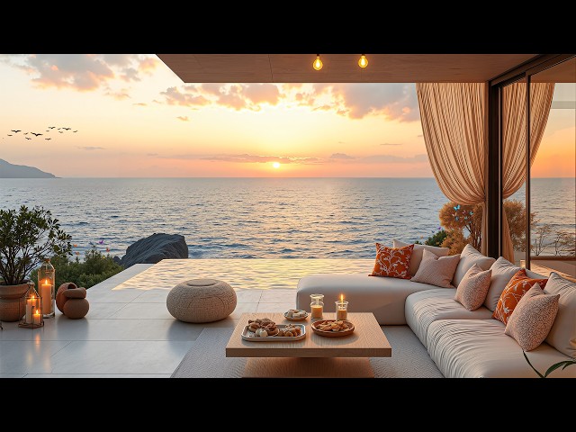 Gentle Jazz By Seaside At Peaceful Sunrise |  Start A New Day With Soothing And Relaxing Jazz