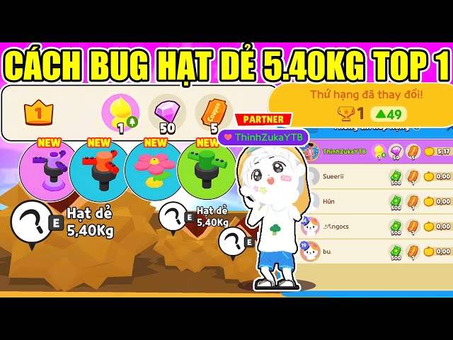 HOW TO BUG THE 5.40KG CHESTNUT AND GET TOP 1 EASILY TO RECEIVE 50 GEMS AND 5 TICKETS | Play Together