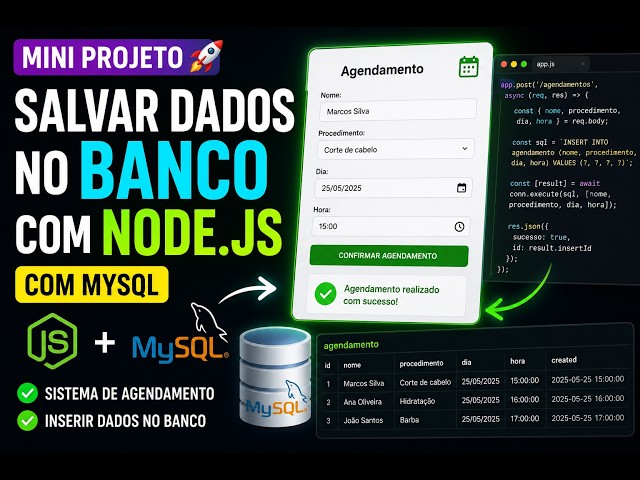 Sistema de Agendamento com Node.js, Express e MySQL – Mini Projeto Completo