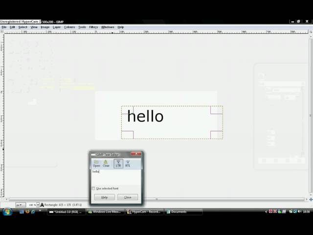 How to put a border around text! - GIMPTutorials09