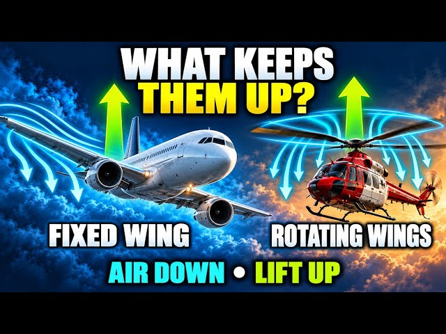 How Do Airplanes and Helicopters Fly? The Science Explained 