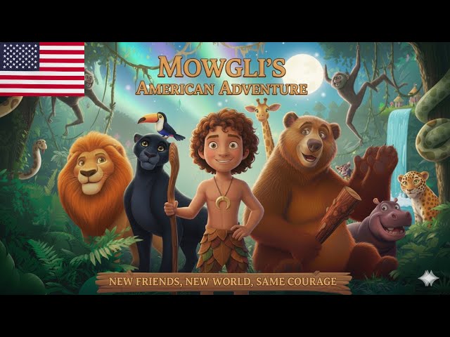 The Jungle Book Mowgli 🌴3D 4K Bedtime Stories for Kids in English #animation #cartoon #kids #mowgli
