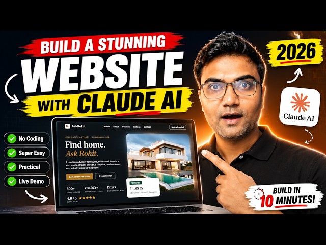 The Easiest Claude AI Website Tutorial for Beginners 2026