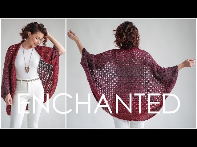 Enchanted Cardigan - Easy Knit Sweater Pattern for Beginners. MAGICAL!!