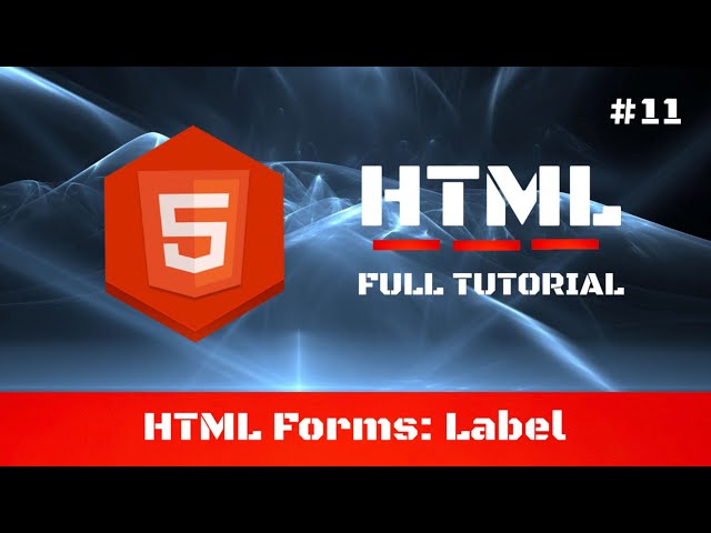 #11 - Creating a HTML Form: Label - HTML Full Tutorial for Beginners