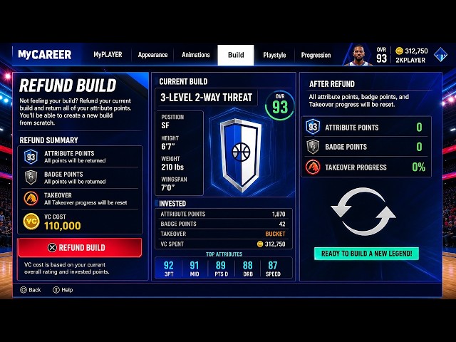 NBA2K27 REFUND BUILDER LOOKS INSANE 😱 GAMEPLAY 😍