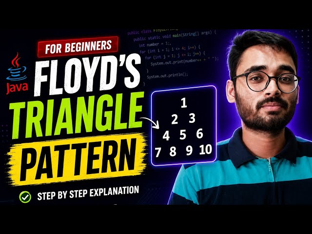 Floyd's Triangle Pattern Java || How To Print Floyds Triangle In Java