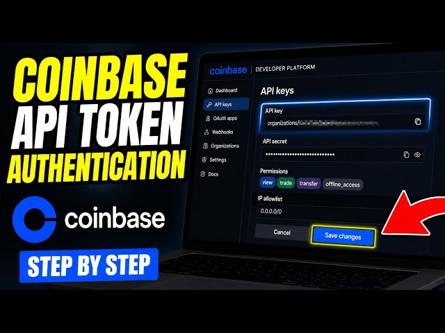 How to authenticate with Coinbase REST API tokens - Step By Step