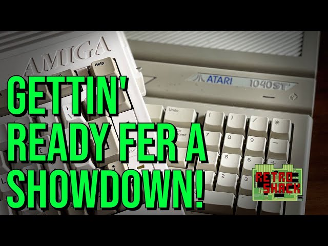 Amiga A600 vs Atari 1040 STE!  We’re gettin' ready fer a showdown!