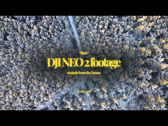 "Raw" DJI NEO 2 video footage / No Post Processing /  Filmed in January 2026 / Bavaria