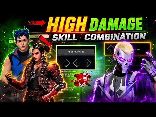4 August 2026 🔥 HIGH DAMAGE SKILL COMBINATION | Best Character Skill for BR rank