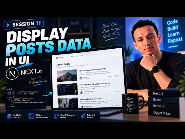 Next.js Course – Phase 2 | Display Posts Data from DB in Next.js