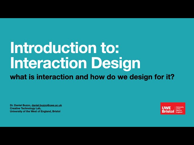 Introduction to Interaction Design: Session 1