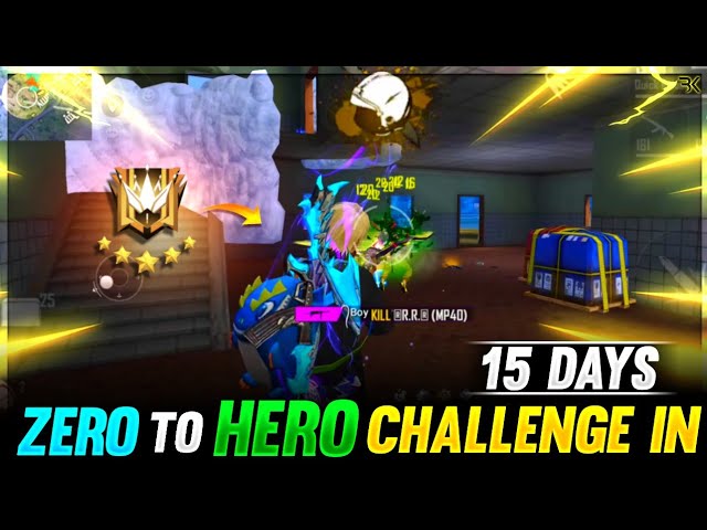 Zero to hero challenge in 15 days | crossbones gaming new episode | solo grandmaster push |