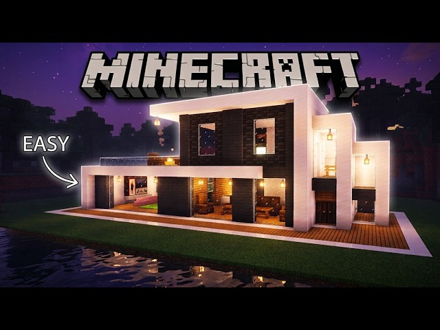Minecraft Modern House Tutorial 🏠 | Easy & Stylish Survival House