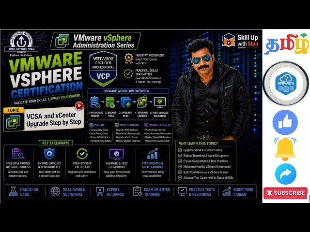 VMware vSphere Administration in Tamil - Day 6 - VCSA - vCenter Upgrade