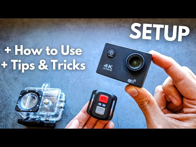 How to SETUP & Use 4K ACTION CAMERA - Sports Ultra HD DV , Water Resistant Action Cam