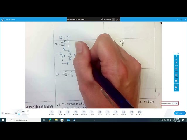 1.4 Rational Number Operations (Mult & Divide)