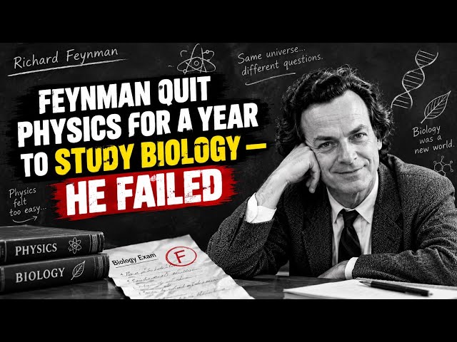 Feynman Quit Physics for a Year to Study Biology — He Failed